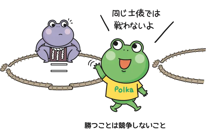 勝つには競争しないこと